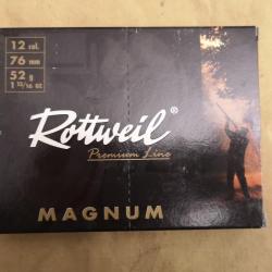 Cartouches Rottweil Magnum cal. 12/76 N°5 DESTOCKAGE!!!