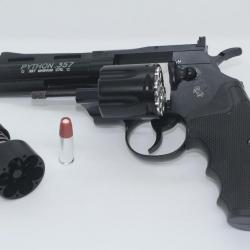 Revolver Colt .357 Python 4" cal.6mm CO2 full métal fourni avec 6 douilles et un speedloader