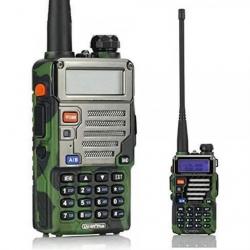 Talkie-walkie 1800mAh FM radio VHF/UHF - UV-5R + - Camouflage - Livraison gratuite et rapide
