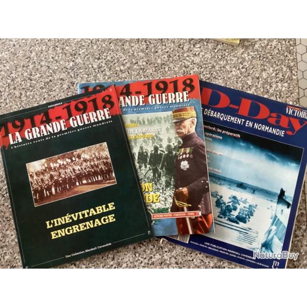 Lot de 3 magazines sur D Day / 14-18 / La grande guerre