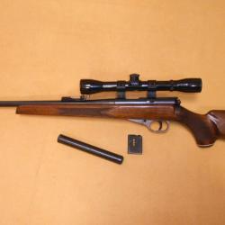 CARABINE UNIQUE T DIOPTRA - 22 Magnum/WMR +SILENCIEUX +SUPERBE PETITE LUNETTE BUSHNELL
