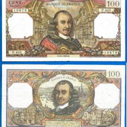France 100 Francs 1969 Billet Corneille Pierre Franc Frcs