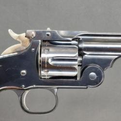 REVOLVER SMITH & WESSON NEW MODEL N°3 1880 SIMPLE ACTION Calibre 44 RUSSIAN N° 25748- USA XIXè Très 