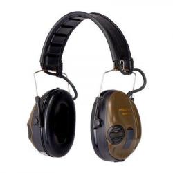 CASQUE AERO PELTOR SPORTTAC COQUILLES VERTES/ORANGES