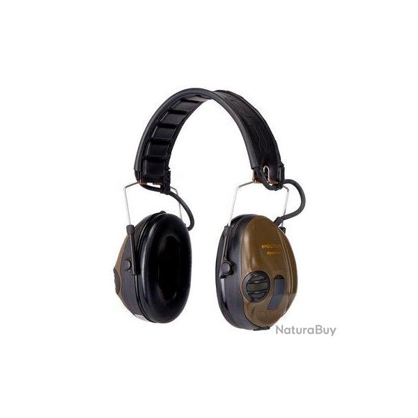 Casque anti-bruit 3M(TM) Peltor(TM) sporttac(TM) - Coquilles Vertes/Oranges