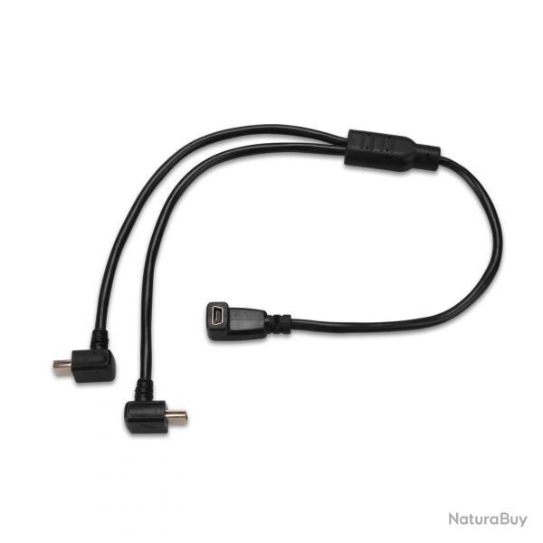 Cble Adaptateur double pour Chargeur allume-cigare