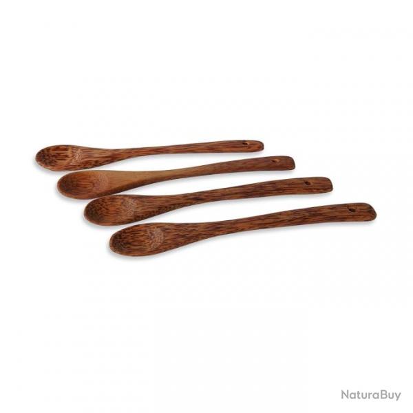 SPOON SET - Set de 4 cuillres  caf Tatonka - Bois de cocotier