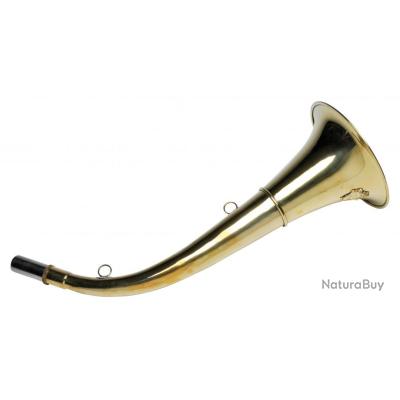 Corne D'appel / Trompe De Chasse En Laiton 45cm - Déco Sanglier