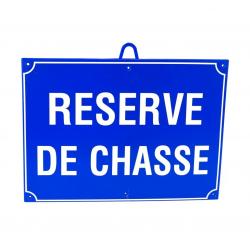 Chasse réservée dim 28 x 20 cm - Bleu