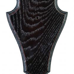 Ecusson Januel en chêne foncé pour chevreuil de 230mm x 150mm