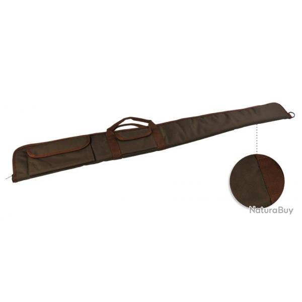 Etui Fusil toile Marron 2 Poches long 130 cm