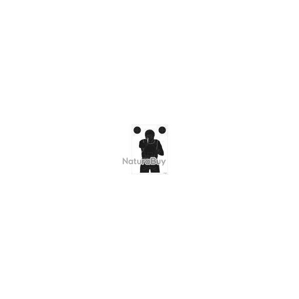 Gravolux e0025 - Cible cg1 silhouette homme avec Gilet pb - carton