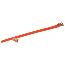COLLIER BIOTHANE BIOGOLD ORANGE LONG 55 CM LARG 25 MM