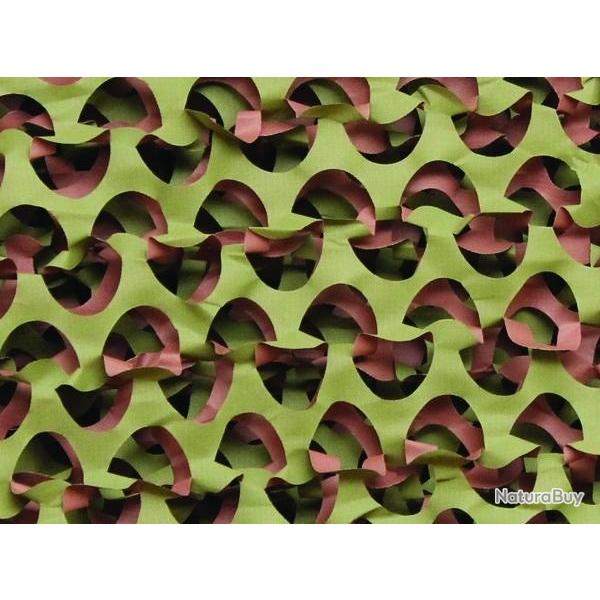 Filet de Camouflage Camosystems basic - 3M x 1,4m - Marron/Vert