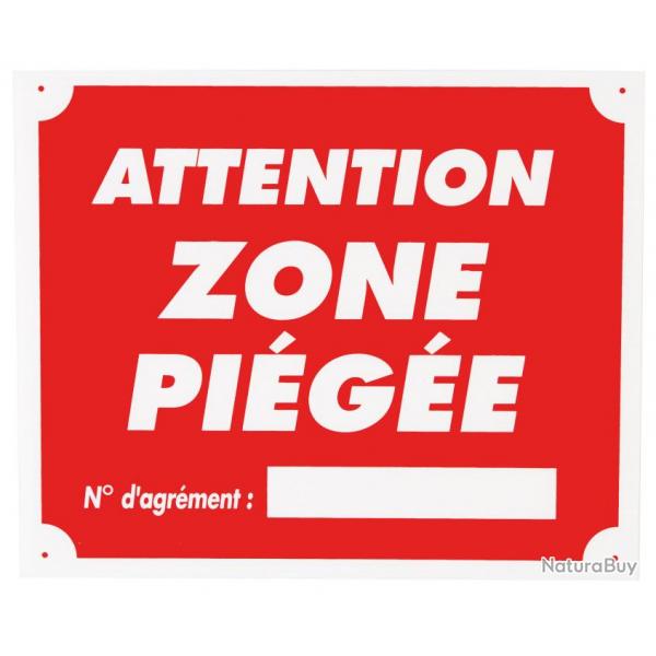 Panneau attention zone pige dim 25 x 30 cm akylux