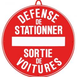 Défense de stationner diam 28 cm Rouge