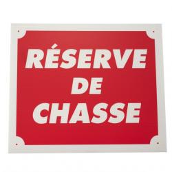 Panneau réserve de chasse dim 25 x 30 cm akylux