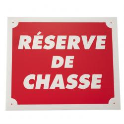 Panneau réserve de chasse dim 25 x 30 cm akylux