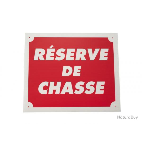 Panneau rserve de chasse dim 25 x 30 cm akylux