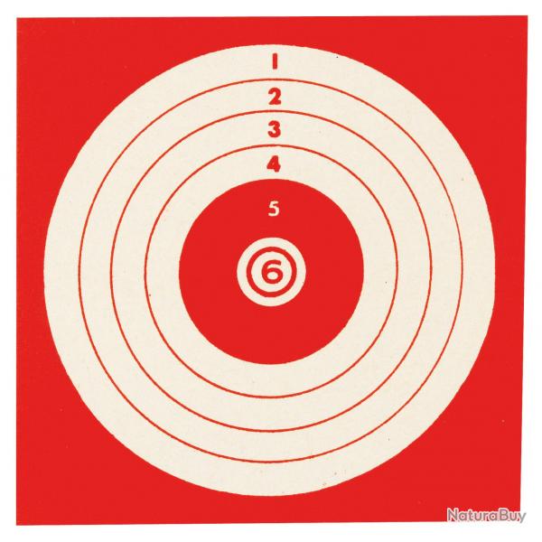 Cibles 10 x 10 Rouge les 100