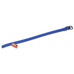 Collier biothane biogold Bleu long 55cm largeur 25mm
