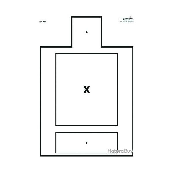 Cible gravolux M1 g0520 - 50x70 cm - carton - par 100