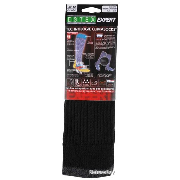 Mi-bas oxygene - climasocks tricot epais - t/39-42