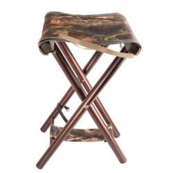 Siège de 60 cm en bois avec assise tissu Camo