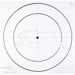 Lot de 100 Cibles d'essai Fusil 90x90