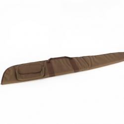 Etui Fusil toile Marron 2 Poches long 120 cm