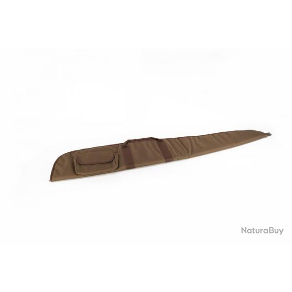 Etui Fusil toile Marron 2 Poches long 120 cm