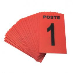 Jeu de 24 cartes de poste Rouge + 3 cartes neutres Rouge