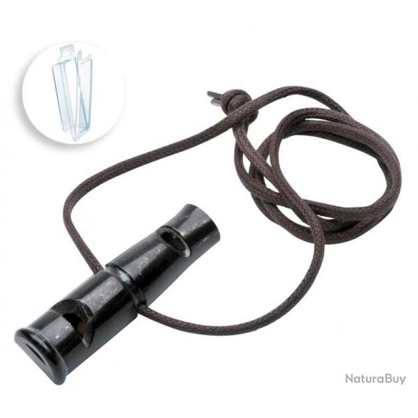 Sifflet Januel de dressage Buffle Noir - Sous blister - 6cm