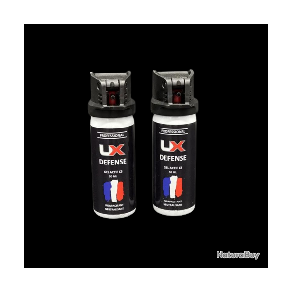 Umarex 2X Bombe gel CS UX 50ml avec avec clapet de scurit