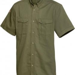 Chemise de chasse à manches courtes Jubi (Couleur: Olive, Taille: XL)