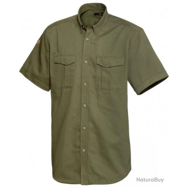 Chemise de chasse  manches courtes Jubi (Couleur: Olive, Taille: XL)