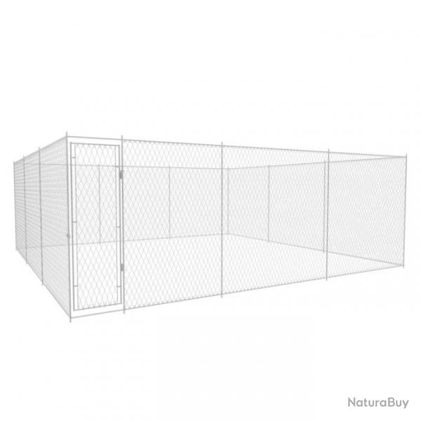 Chenil extrieur cage enclos parc animaux chien extrieur pour chiens acier galvanis 570 x 570 x 1