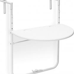 Table de balcon pliante pliable 3 niveaux réglable blanc 13_0002691_3/2