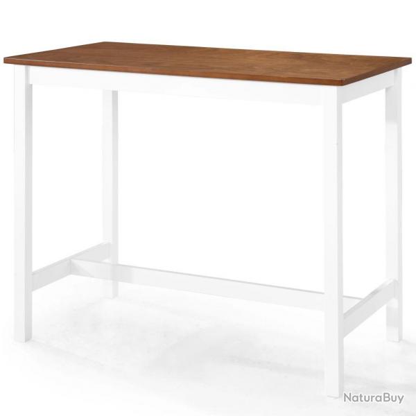 Table haute mange debout bar bistrot bois massif 108 cm 0902080/2