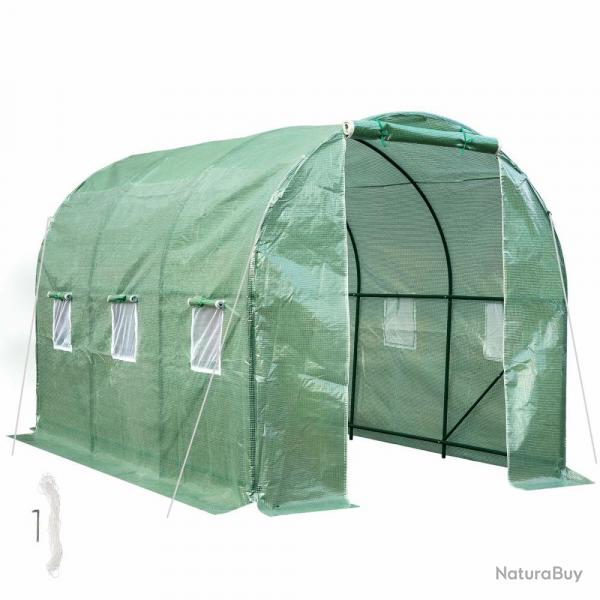 Serre de jardin jardinage outillage tunnel 7 m 1608018