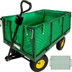 Chariot charrette de jardin main 550 kg outils jardinage avec plateau 0208005