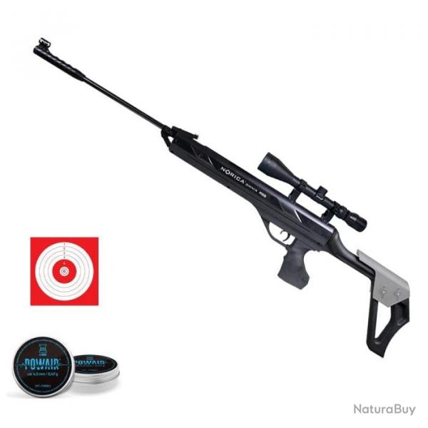 Carabine à plombs Norica Komnia - 19.9 J - Cal. 4,5mm - 4.5 mm / Pack Tir