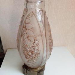 Lampe vase signé Daillet, periode art deco 1900-29, hauteur 26 cm