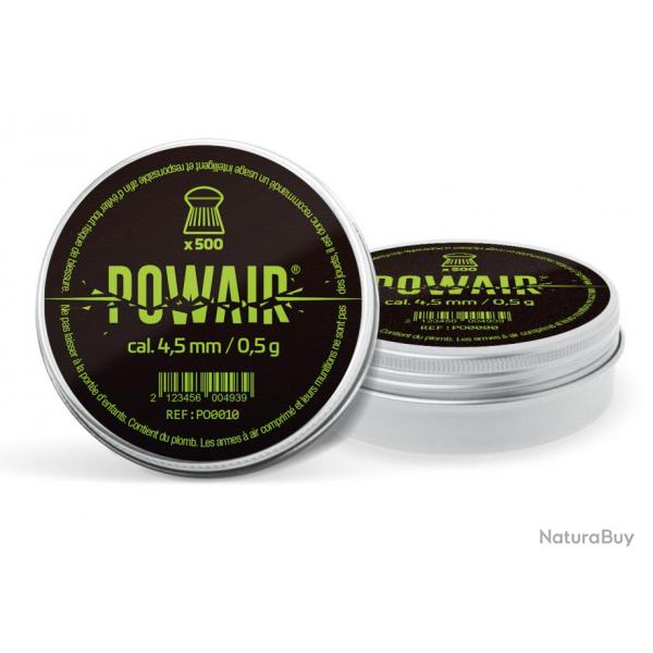 POWAIR - Plombs Ronds Domed C4.5 (x500)