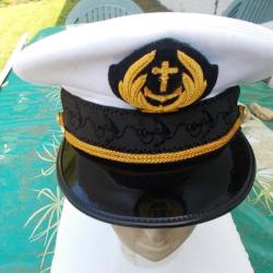 casquette d'aumonier de la marine nationale,taille 57,état comme neuf