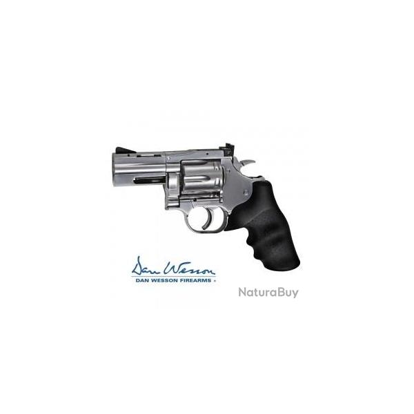 Revolver Dan Wesson 715, 2,5" Argent - Acier Co2 Bbs 4,5 mm