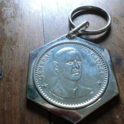 France, Médaille porte clé   Seconde Guerre Mondiale Général de Gaulle - Thiébaud