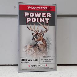 1 BOITE DE 20 BALLES WINCHESTER CAL.300WIN-180 GRAINS  POWER POINT