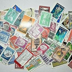 Lot ALL5 de 100 timbres Allemagne oblitérés tous différents