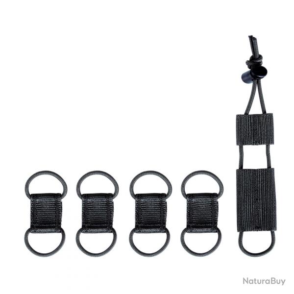 TT CABLE MANAGER SET - Set de 4 passe cable avec 1 Porte garrot - Noir